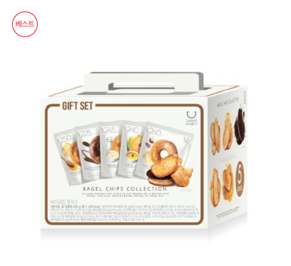 [Olive Young代購] Delight Project低熱量Bagel Chip GIFT SET 1箱5包